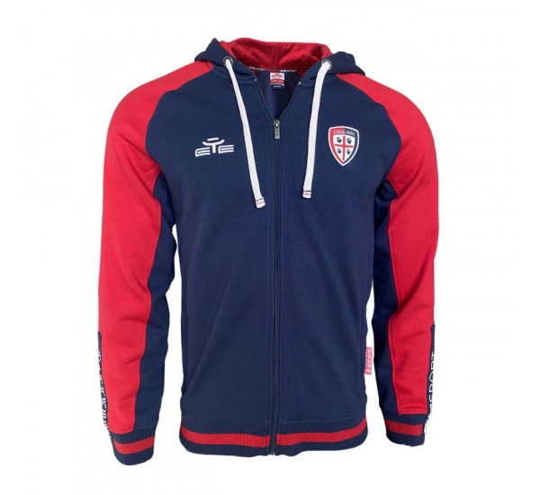 WINTER TEAM REPRESENTATION SWEATSHIRT CAGLIARI CALCIO - navy and red