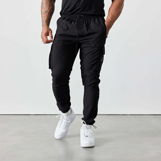 Vanquish Utility V2 Black Tapered Cargo Pants - Small / Black