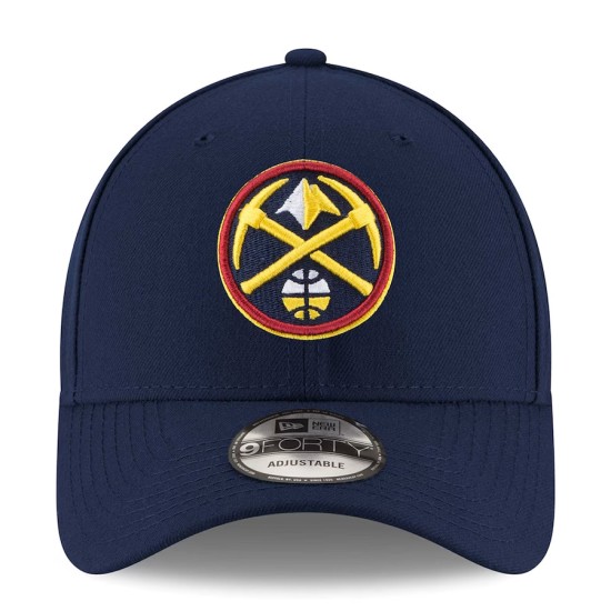 Men's Denver Nuggets New Era Navy The League 9FORTY Adjustable Hat 